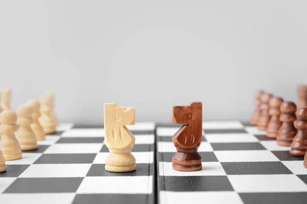 Chess Pieces Game Board — Stock Photo, Image