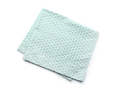 Beyaz arka plan üzerinde temiz mutfak havlular