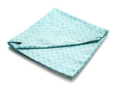 Beyaz arka plan üzerinde temiz mutfak havlusu