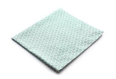 Beyaz arka plan üzerinde temiz mutfak havlusu