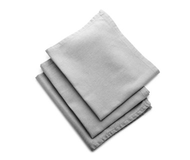 Beyaz arka plan üzerinde temiz mutfak havlular