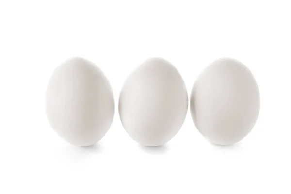 Сирі Курячі Яйця Білому Тлі — стокове фото