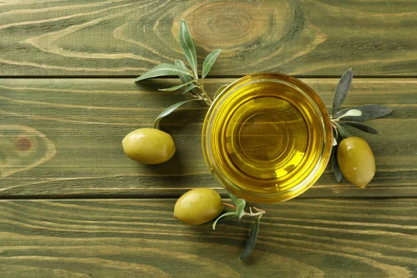 Fersk Olivenolje Bolle Trebord – stockfoto