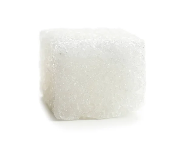 Sugar Cube Witte Achtergrond — Stockfoto