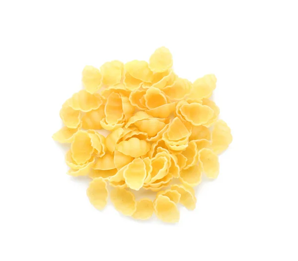 Uncooked Pasta White Background — Stock Photo, Image