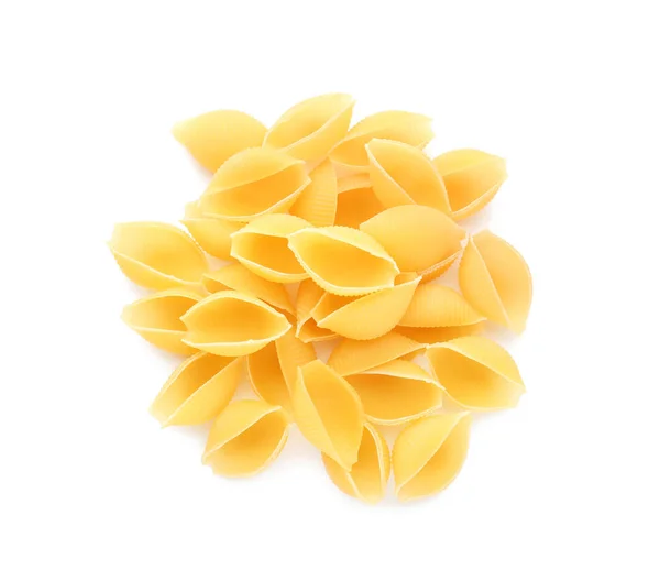 Uncooked Pasta White Background — Stock Photo, Image