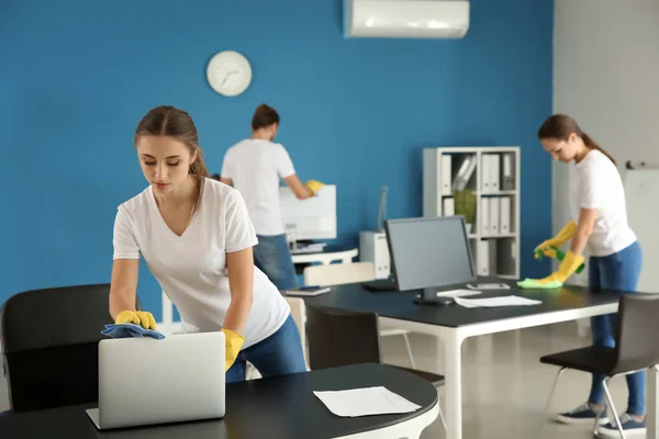 Team Vaktmästare Rengöring Office — Stockfoto