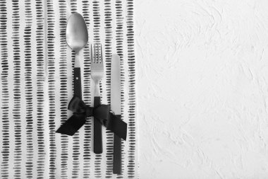 Çatal bıçak takımı peçete tablo ayarı için