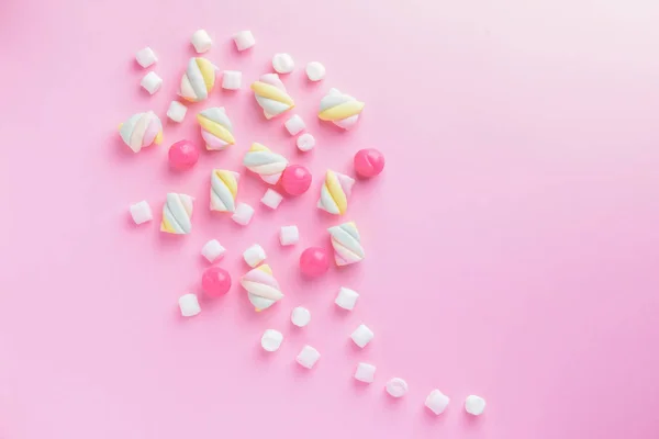 Tasty Sweets Color Background — Stock Photo, Image