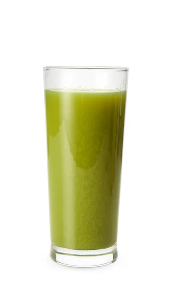 Glass Healthy Juice White Background — Stock Photo, Image