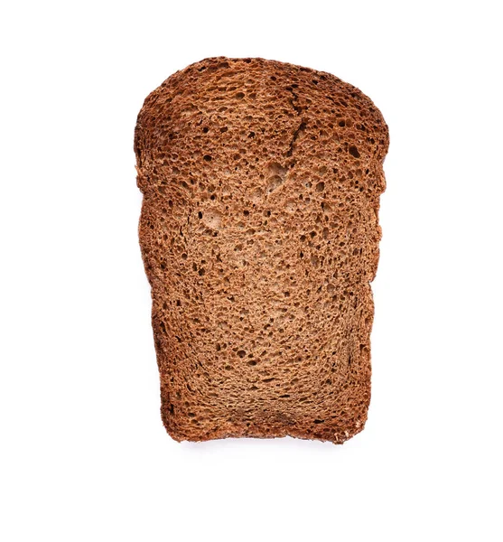 Вкусный Жареный Хлеб Белом Фоне — стоковое фото