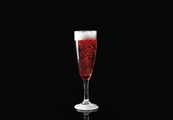 Келих Шампанського Темному Фоні — стокове фото