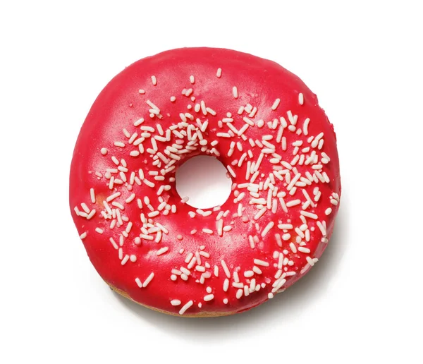 Leckere Donut Auf Weißem Hintergrund — Stockfoto