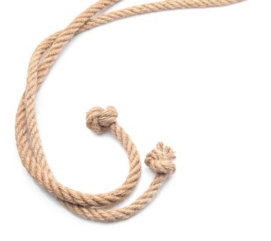 beyaz zemin üzerine ipler