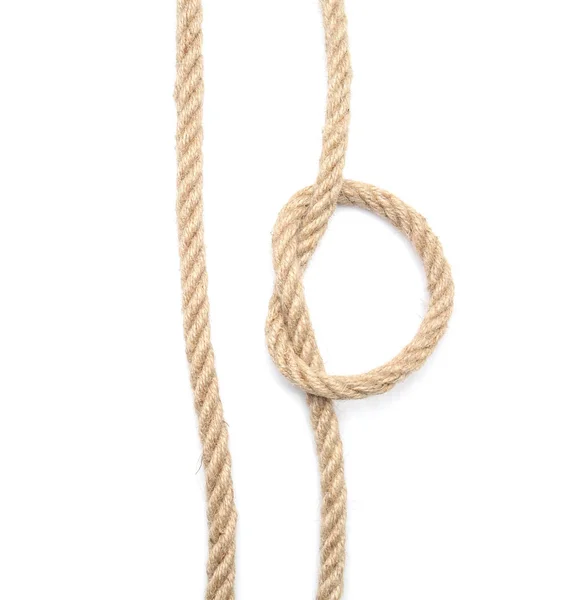Ropes Loop White Background — Stock Photo, Image