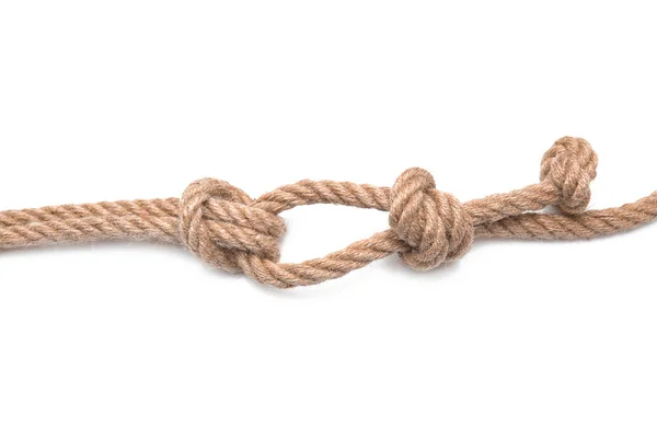 Rope Knots White Background — Stock Photo, Image