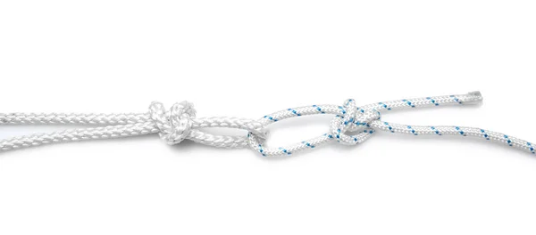 Ropes Knots White Background — Stock Photo, Image