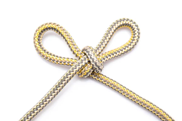 Мотузка Бантом Білому Тлі — стокове фото