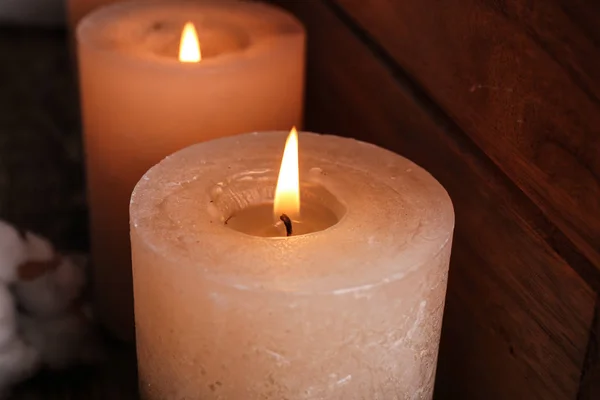 Burning Candles Background — Stock Photo, Image