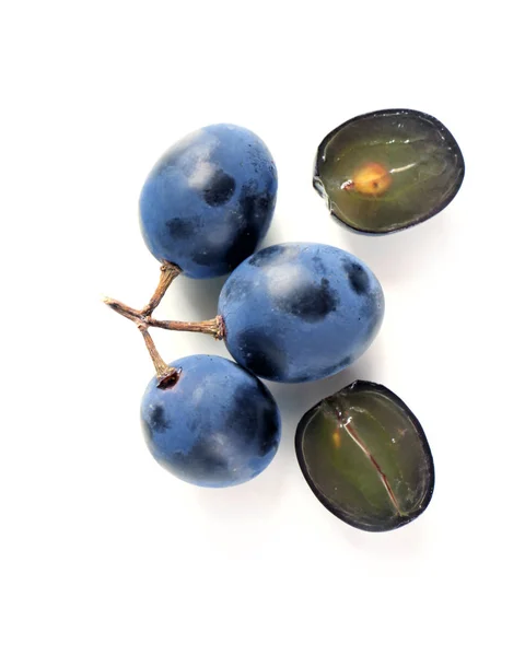 Dojrzałe Słodkie Winogrona Białym Tle — Zdjęcie stockowe