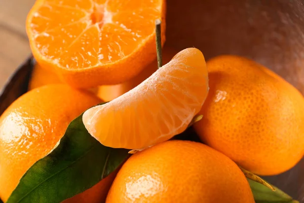 Tasty Juicy Tangerines Closeup — Stock Photo, Image