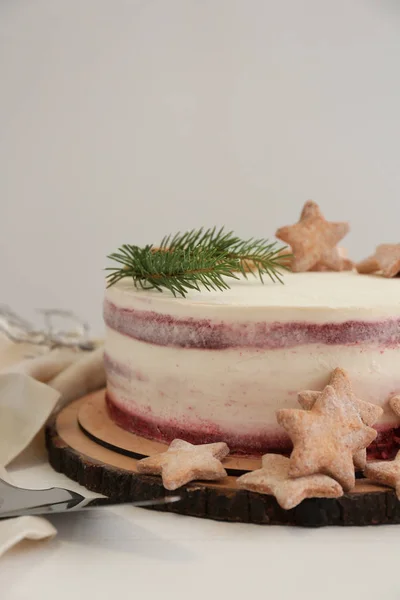 Sweet Christmas Cake Table — Stock Photo, Image