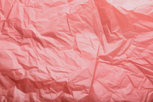 Texture Coral Crumpled Paper — Stock Photo, Image