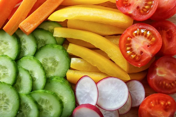 Verdure Fresche Come Sfondo Alimenti Dietetici — Foto Stock