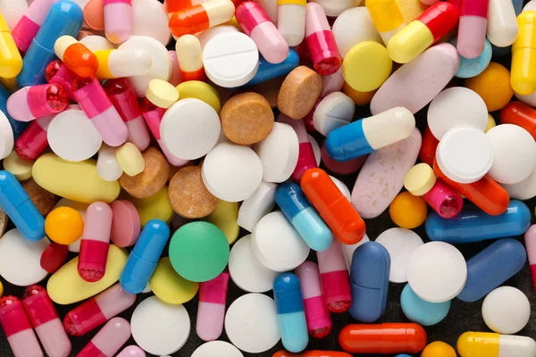 Different Pills Background — Stock Photo, Image
