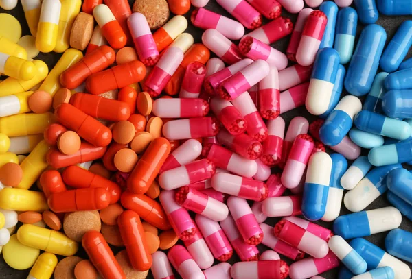Pillole Diverse Come Sfondo — Foto Stock