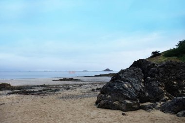 Güzel deniz resort yaz gününde