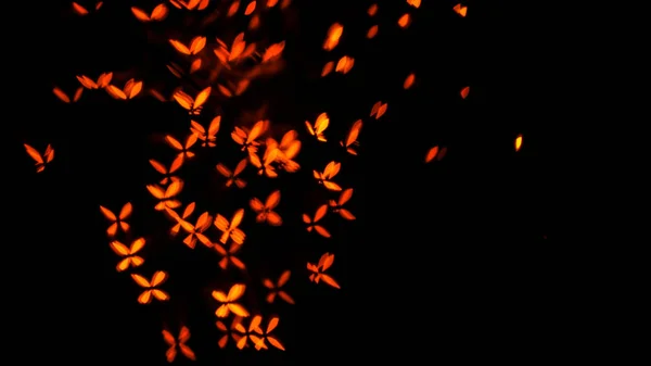 Размытый Вид Красивых Огней Темном Фоне — стоковое фото
