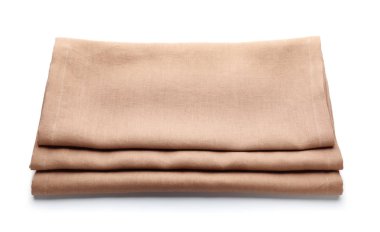 Beyaz arka plan üzerinde temiz mutfak havlular