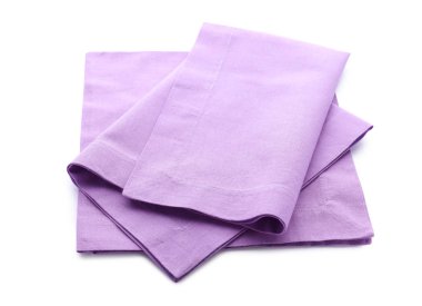 Beyaz arka plan üzerinde temiz mutfak havlular