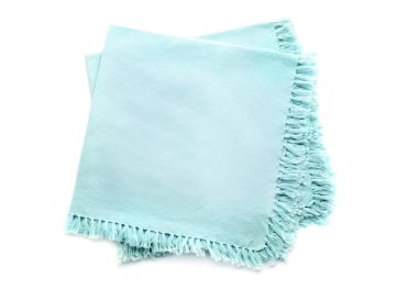 Beyaz arka plan üzerinde temiz mutfak havlular