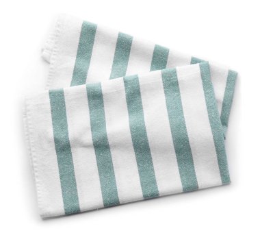 Beyaz arka plan üzerinde temiz mutfak havlular