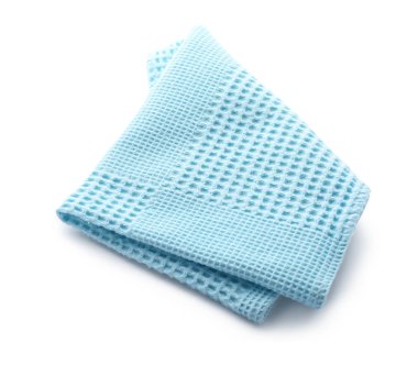 Beyaz arka plan üzerinde temiz mutfak havlusu