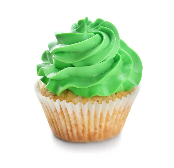 Tasty Cupcake White Background — Stock Photo, Image