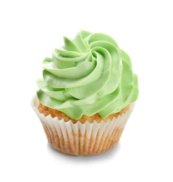 Chutný Cupcake Bílém Pozadí — Stock fotografie