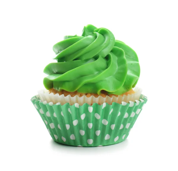 Gustoso Cupcake Sfondo Bianco — Foto Stock