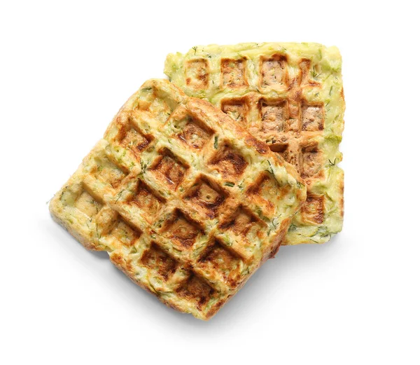 Squash Waffle Beyaz Arka Plan Üzerinde — Stok fotoğraf