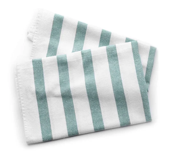 Beyaz arka plan üzerinde temiz mutfak havlular