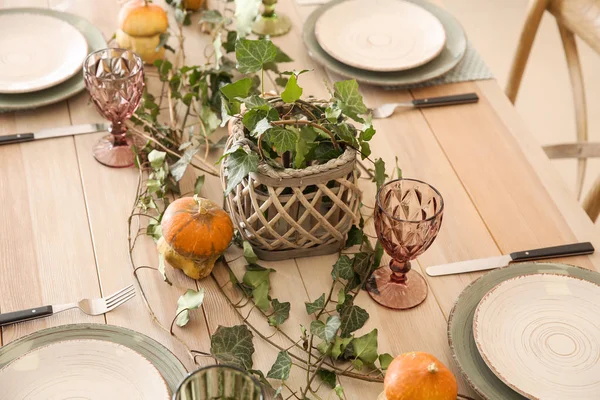 Beautifully Served Festive Table — Stock Photo, Image
