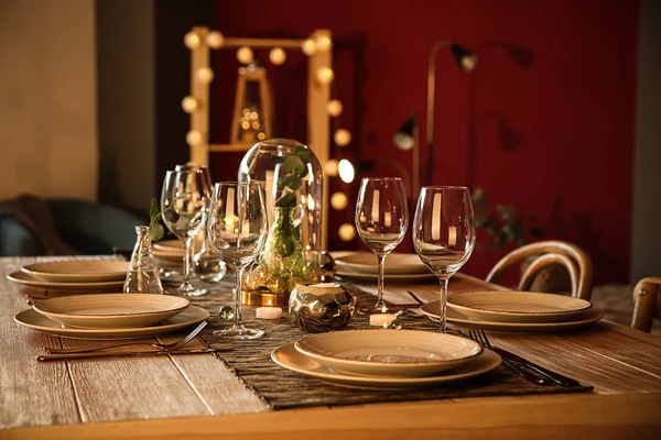 Beautifully Served Festive Table — Stock Photo, Image