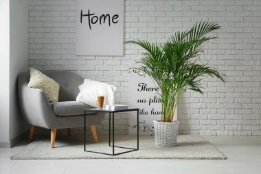 Oda İç dekoratif Areca avucunda