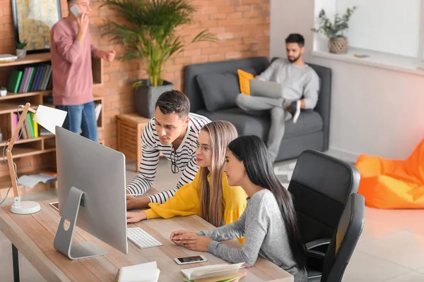 Young People Studying Home — Stock Photo, Image