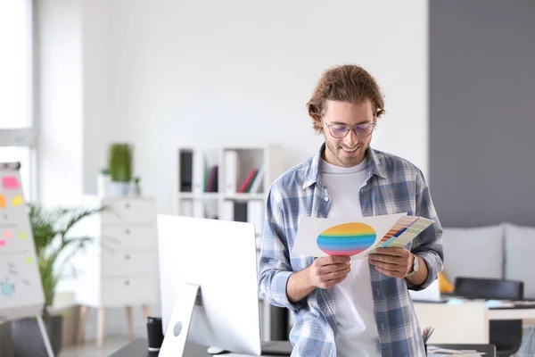 Young Designer Working Office — Stock Photo, Image