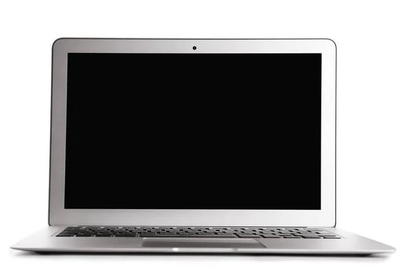 Moderner Laptop Auf Weißem Hintergrund — Stockfoto