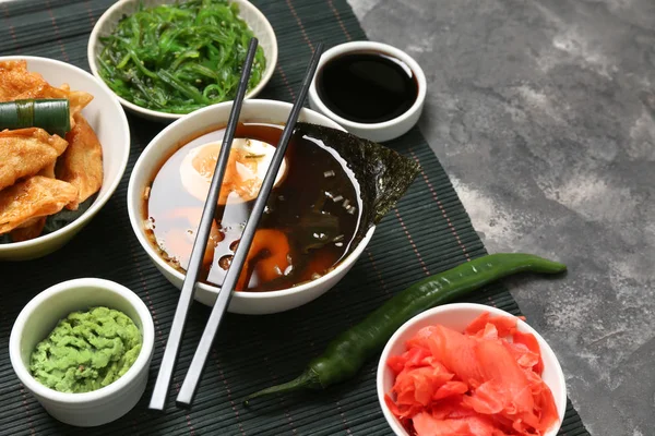 Асортимент Китайську Їжу Столі Сірий — стокове фото
