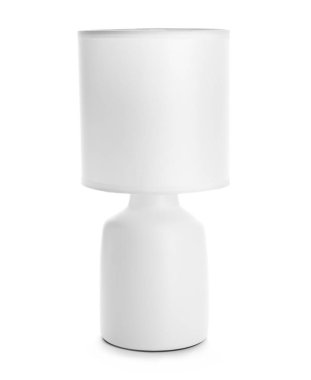 Beyaz arkaplanda şık bir lamba